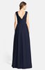 ColsBM Ciara Dark Sapphire Romantic A-line V-neck Zip up Chiffon Bridesmaid Dresses