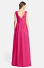 ColsBM Ciara Fuschia Romantic A-line V-neck Zip up Chiffon Bridesmaid Dresses