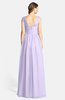 ColsBM Ciara Light Purple Romantic A-line V-neck Zip up Chiffon Bridesmaid Dresses