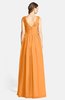 ColsBM Ciara Orange Romantic A-line V-neck Zip up Chiffon Bridesmaid Dresses