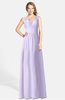 ColsBM Ciara Pastel Lilac Romantic A-line V-neck Zip up Chiffon Bridesmaid Dresses