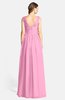 ColsBM Ciara Pink Romantic A-line V-neck Zip up Chiffon Bridesmaid Dresses