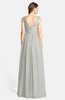 ColsBM Ciara Platinum Romantic A-line V-neck Zip up Chiffon Bridesmaid Dresses