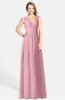 ColsBM Ciara Rosebloom Romantic A-line V-neck Zip up Chiffon Bridesmaid Dresses