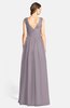ColsBM Ciara Sea Fog Romantic A-line V-neck Zip up Chiffon Bridesmaid Dresses