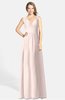 ColsBM Ciara Silver Peony Romantic A-line V-neck Zip up Chiffon Bridesmaid Dresses