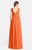 ColsBM Ciara Tangerine Romantic A-line V-neck Zip up Chiffon Bridesmaid Dresses
