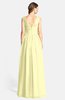 ColsBM Ciara Wax Yellow Romantic A-line V-neck Zip up Chiffon Bridesmaid Dresses