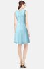 ColsBM Tori Aqua Modest A-line Sleeveless Chiffon Mini Bridesmaid Dresses