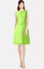 ColsBM Tori Bright Green Modest A-line Sleeveless Chiffon Mini Bridesmaid Dresses