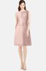 ColsBM Tori Dusty Rose Modest A-line Sleeveless Chiffon Mini Bridesmaid Dresses