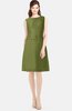 ColsBM Tori Olive Green Modest A-line Sleeveless Chiffon Mini Bridesmaid Dresses