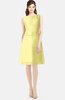 ColsBM Tori Pastel Yellow Modest A-line Sleeveless Chiffon Mini Bridesmaid Dresses