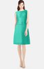 ColsBM Tori Viridian Green Modest A-line Sleeveless Chiffon Mini Bridesmaid Dresses