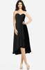 ColsBM Kasey Black Classic Sweetheart Sleeveless Zip up Hi-Lo Plus Size Bridesmaid Dresses