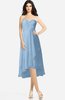 ColsBM Kasey Dusty Blue Classic Sweetheart Sleeveless Zip up Hi-Lo Plus Size Bridesmaid Dresses