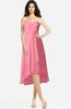 ColsBM Kasey Watermelon Classic Sweetheart Sleeveless Zip up Hi-Lo Plus Size Bridesmaid Dresses