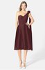 ColsBM Mattie Burgundy Classic A-line Sweetheart Sleeveless Knee Length Ruching Bridesmaid Dresses