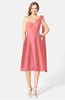 ColsBM Mattie Coral Classic A-line Sweetheart Sleeveless Knee Length Ruching Bridesmaid Dresses