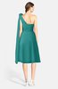 ColsBM Mattie Emerald Green Classic A-line Sweetheart Sleeveless Knee Length Ruching Bridesmaid Dresses