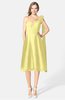 ColsBM Mattie Pastel Yellow Classic A-line Sweetheart Sleeveless Knee Length Ruching Bridesmaid Dresses