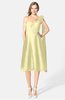 ColsBM Mattie Soft Yellow Classic A-line Sweetheart Sleeveless Knee Length Ruching Bridesmaid Dresses