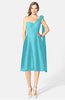 ColsBM Mattie Turquoise Classic A-line Sweetheart Sleeveless Knee Length Ruching Bridesmaid Dresses