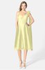 ColsBM Mattie Wax Yellow Classic A-line Sweetheart Sleeveless Knee Length Ruching Bridesmaid Dresses