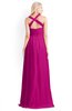ColsBM Kaelyn Hot Pink Modest Trumpet Elbow Length Sleeve Zip up Chiffon Floor Length Bridesmaid Dresses