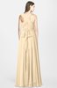 ColsBM Nala Apricot Gelato Simple Wide Square Sleeveless Zip up Chiffon Floor Length Bridesmaid Dresses