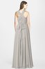 ColsBM Nala Ashes Of Roses Simple Wide Square Sleeveless Zip up Chiffon Floor Length Bridesmaid Dresses
