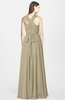 ColsBM Nala Candied Ginger Simple Wide Square Sleeveless Zip up Chiffon Floor Length Bridesmaid Dresses
