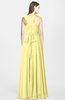 ColsBM Nala Daffodil Simple Wide Square Sleeveless Zip up Chiffon Floor Length Bridesmaid Dresses