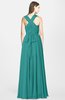 ColsBM Nala Emerald Green Simple Wide Square Sleeveless Zip up Chiffon Floor Length Bridesmaid Dresses