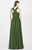 ColsBM Nala Garden Green Simple Wide Square Sleeveless Zip up Chiffon Floor Length Bridesmaid Dresses