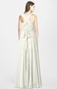 ColsBM Nala Ivory Simple Wide Square Sleeveless Zip up Chiffon Floor Length Bridesmaid Dresses