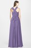 ColsBM Nala Lilac Simple Wide Square Sleeveless Zip up Chiffon Floor Length Bridesmaid Dresses