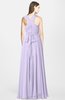 ColsBM Nala Pastel Lilac Simple Wide Square Sleeveless Zip up Chiffon Floor Length Bridesmaid Dresses
