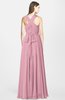 ColsBM Nala Rosebloom Simple Wide Square Sleeveless Zip up Chiffon Floor Length Bridesmaid Dresses