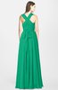 ColsBM Nala Sea Green Simple Wide Square Sleeveless Zip up Chiffon Floor Length Bridesmaid Dresses