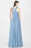 ColsBM Nala Sky Blue Simple Wide Square Sleeveless Zip up Chiffon Floor Length Bridesmaid Dresses