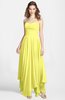 ColsBM Briana Pale Yellow Gorgeous Princess Sweetheart Sleeveless Asymmetric Bridesmaid Dresses