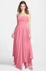 ColsBM Briana Watermelon Gorgeous Princess Sweetheart Sleeveless Asymmetric Bridesmaid Dresses