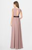 ColsBM Madalyn Blush Pink Glamorous Sleeveless Zip up Chiffon Floor Length Ruching Bridesmaid Dresses
