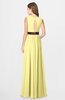 ColsBM Madalyn Daffodil Glamorous Sleeveless Zip up Chiffon Floor Length Ruching Bridesmaid Dresses
