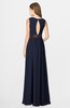 ColsBM Madalyn Dark Sapphire Glamorous Sleeveless Zip up Chiffon Floor Length Ruching Bridesmaid Dresses