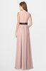 ColsBM Madalyn Dusty Rose Glamorous Sleeveless Zip up Chiffon Floor Length Ruching Bridesmaid Dresses