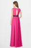 ColsBM Madalyn Fandango Pink Glamorous Sleeveless Zip up Chiffon Floor Length Ruching Bridesmaid Dresses