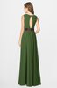 ColsBM Madalyn Garden Green Glamorous Sleeveless Zip up Chiffon Floor Length Ruching Bridesmaid Dresses