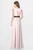 ColsBM Madalyn Light Pink Glamorous Sleeveless Zip up Chiffon Floor Length Ruching Bridesmaid Dresses